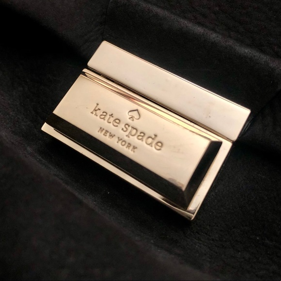 Kate Spade Suede/Leather Shoulder Bag Black - Picture 6 of 7